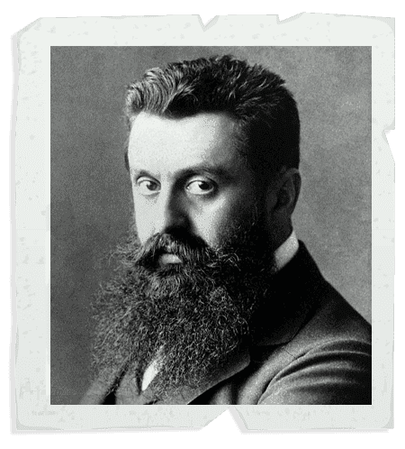 Theodor Herzl (1860 – 1904), Fundador do sionismo moderno.