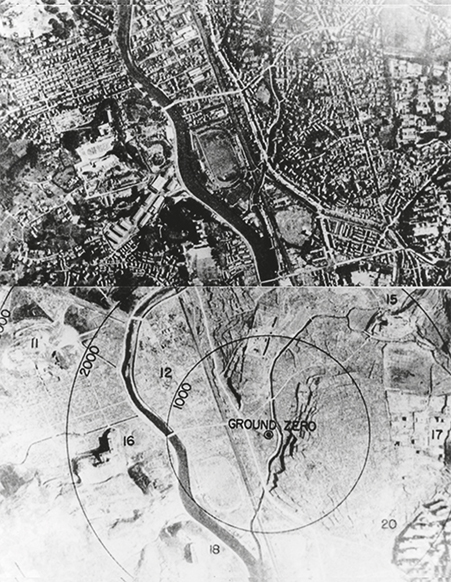 Nagasaki, antes e depois da bomba atômica